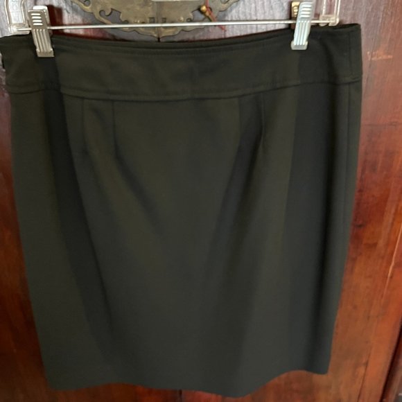 Ann Taylor Black Skirt with Buttons - Picture 4 of 6